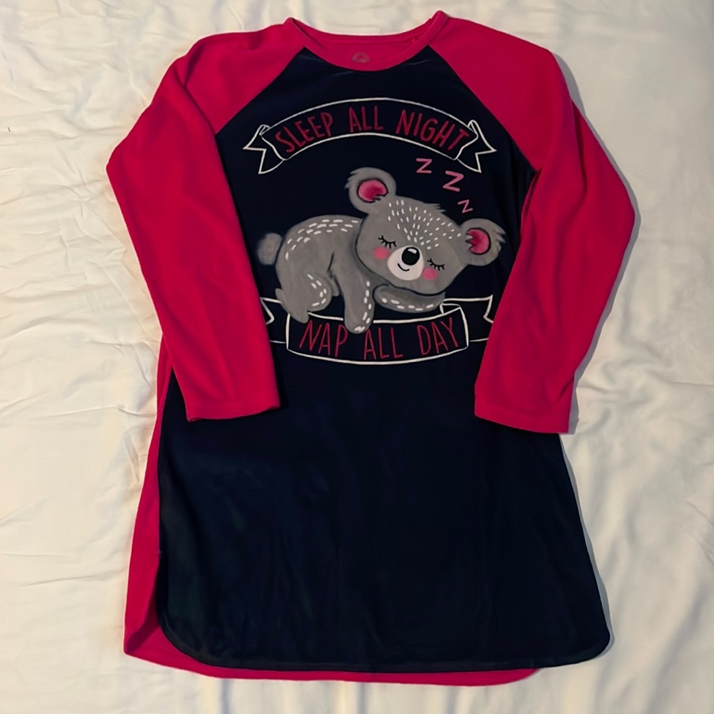 Girl’s Pink and Blue Wonder Nation Nightgown